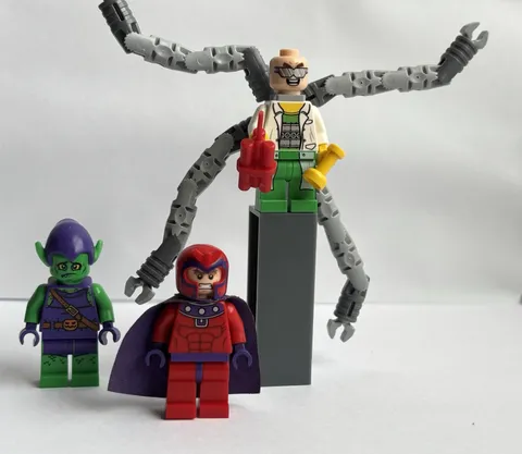 LEGO Marvel Super Heroes Lot Doc Ock Magneto Green Goblin w/ Accessories