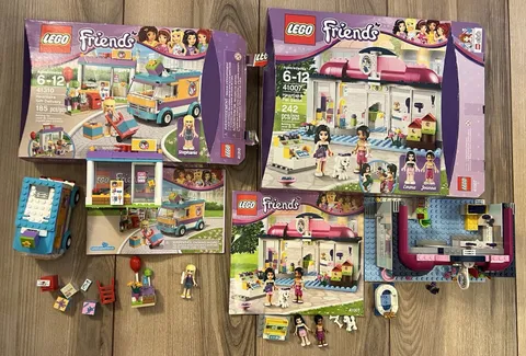 Lego Friends Set 41007 & 41310 100% Complete w/ Box Heartlake City Retired