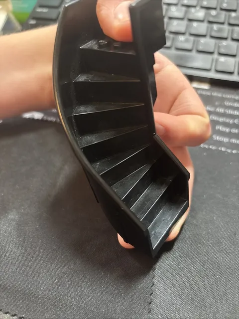 Authentic LEGO Part Piece 2046 Black Staircase 6 X 6 Enclosed Curve, Vintage