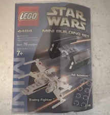 LEGO Star Wars Mini Set 4484 X-Wing Fighter & TIE Advanced 76pcs 7+