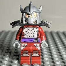 Lego Shredder Minifigure - Dark Blue Cape tnt020 AS-IS - 1A