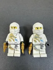 LEGO Ninjago- Zane DX (njo0018) Minifigures The Golden Weapons Ninja Lot Of 2!