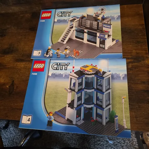 ​LEGO City 7498 Police Station Instruction Manuals Booklets 3 & 4 Only