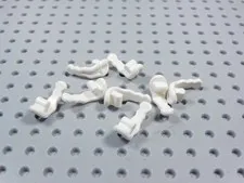 LEGO Lot of 8 White Mini Shooter w/ Shaft Weapon Minifig AZ