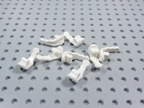 LEGO Lot of 8 White Mini Shooter w/ Shaft Weapon Minifig AZ