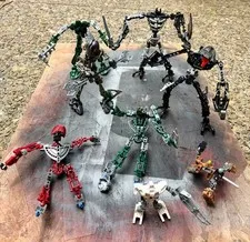 Lego Used Bionicle Lot - Mixed Figures and Parts - Very Clean Condition!