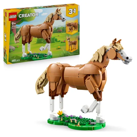 LEGO Creator 3in1 Beautiful Horse Toy - Animal Figure Transforms into a Bear or
