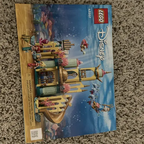 LEGO Disney Ariel's Underwater Palace 43207 - Instruction Booklet Manual Only