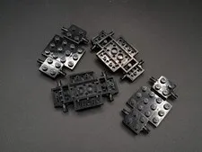 LEGO - 4x - Vehicle Base - 4x7x2/3 - Black - 2441