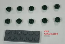 LEGO NEW 1x1 Dark Green Plate Round Open Stud (10x) 6230571 Brick 28626