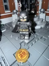 LEGO DC Batman Minifigure sh1122 - Set 76331 Pearl Dark Gray Armor 100% LEGO