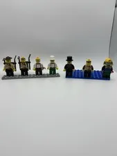Vintage Lot Of 7 Lego Mini Figures 2000s Pharaoh Lot With Tools
