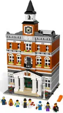 Lego Creator Town Hall Set #10224 100% Comp: Box, Manuals, Minifigs! FREE SHIP!
