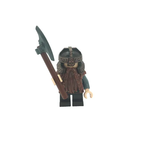 LEGO Lord of the Rings Gimli Minifigure LOR013 With Battle Axe Set 9474 & 79008