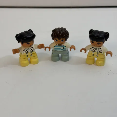 Lego Duplo Minifigure Yellow Girls, Blue Boy / Brother Sisters