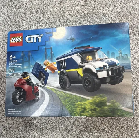 LEGO City 60479 Police Prisoner Transport Van Building Set 198pcs 6+ Motorcycle