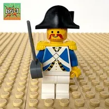 LEGO Pirates 1: Imperial Soldier Harbor Sentry, OARS, pi064, 6245, 1989, BLUE