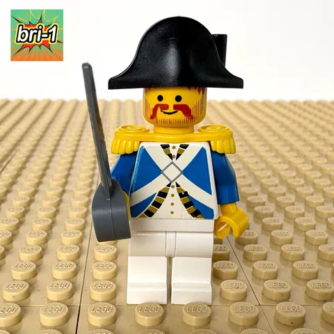 LEGO Pirates 1: Imperial Soldier Harbor Sentry, OARS, pi064, 6245, 1989, BLUE