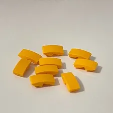 Lego 24201 Orange-Yellow Replacement Add-on Pieces Lot of 9