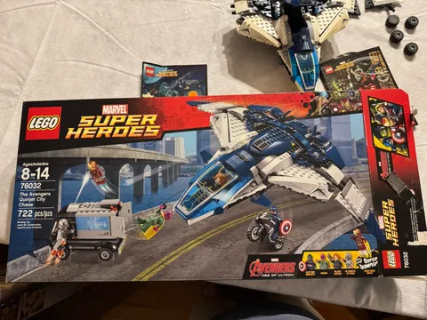 LEGO Marvel: The Avengers Quinjet City Chase (76032) As Is.  Missing Van