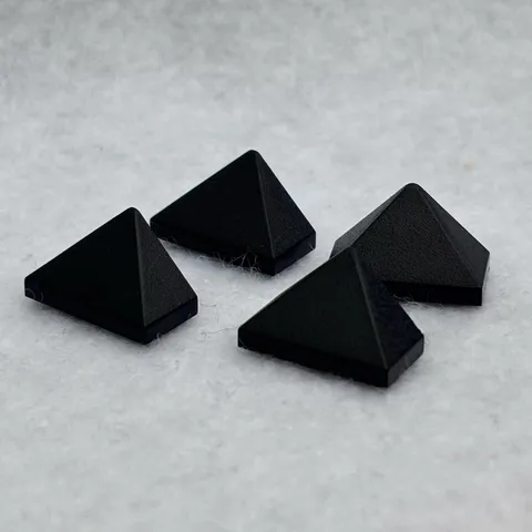 LEGO 15571 Black Slope 45 2 x 1 Triple with Bottom Stud Holder (x4)