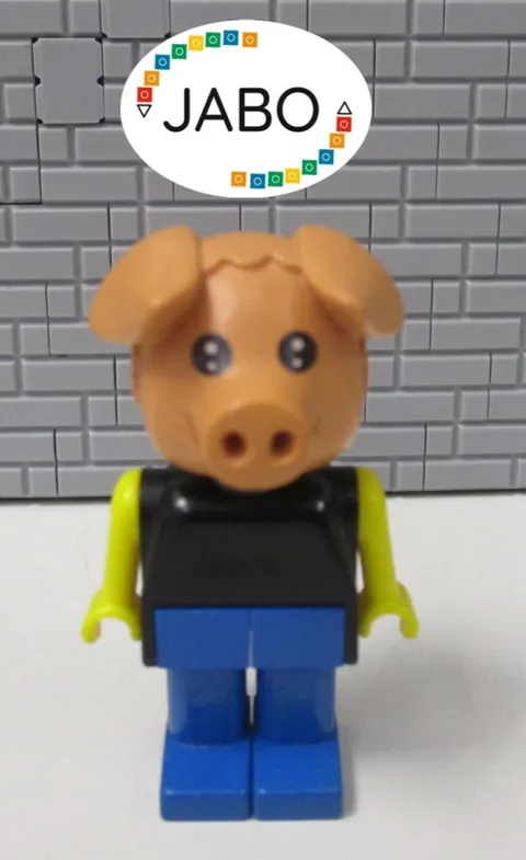 (E5 / 45) Lego Fabuland figure fab11b Hugo Hog 3784
