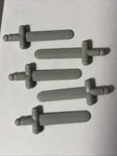 (5)Lego Part 3847 Light Grey Gray Minifigure Weapon Short Sword VTG