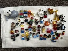 LEGO Duplo 50+ Pc Assorted Animal & People Minifig Lot Children Whale