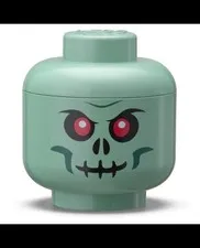 LEGO Storage : Mini Head Sand Green - Zombie NEW