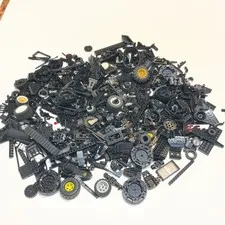 LEGO Black Bulk Lot 4 lb Bricks And Tires