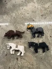 LEGO Lord of the Rings Horses & Warg Beast Mount Lot Brown Warg White Horse