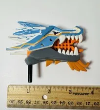 LEGO Ninjago 2260 Dragon Head Upper & 2507 Lower Jaw Set Ice Dragon Attack