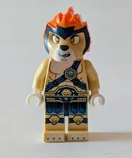 LEGO Leonidas Minifigure loc017 Legends Of Chima Lion Tribe Warrior Orange Hair