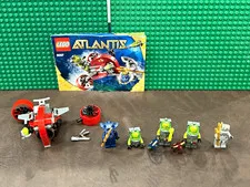 LEGO Atlantis Minifigures Lot w/ Shark Suit Figure, Plastic, Set 8057