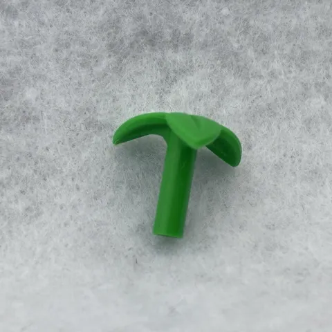 LEGO 37695 Bright Green Plant Stem with Bar, 3 Leaves, and Small Pin Hole (x1)