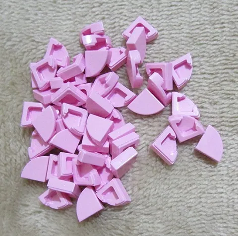 LEGO Tile, Round 1 x 1 Quarter Bright Pink no. 25269 (Qty 50) *NEW*