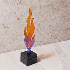 New LEGO Magic Flame Burning Blue Base Included Gorgeous Translucent Flaming