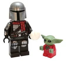 Lego Holiday Mandalorian Minifigures Din Djarin & Grogu Christmas Sweater Figure