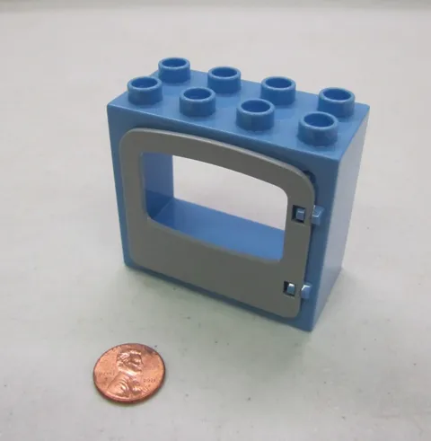 Lego Duplo Blue & Grey Window Pane Unit Building Block Shop