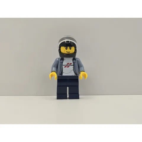 LEGO Speed Champions Dodge Charger Driver Minifigure sc072 Helmet New