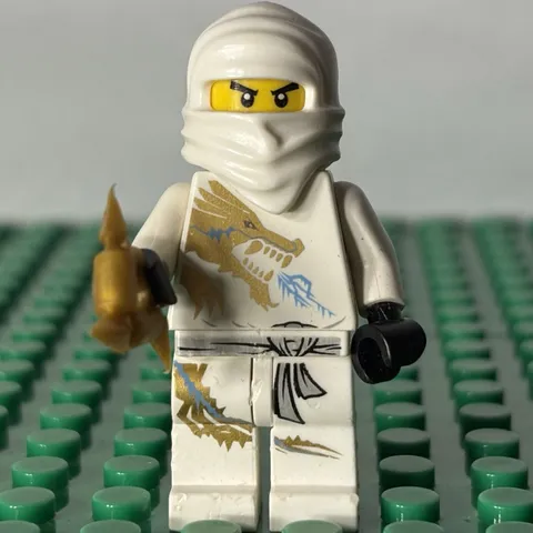 LEGO Ninjago Zane DX Minifigure njo0018 2260 White Gold Dragon 2011