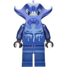 LEGO Atlantis Manta Warrior Minifigure 8059 8073 8075 8077 Dark Blue Genuine