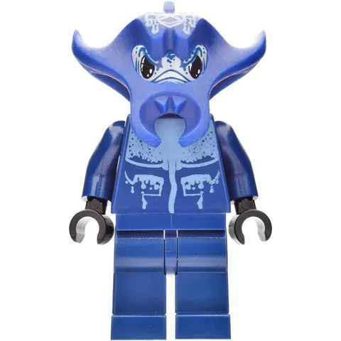 LEGO Atlantis Manta Warrior Minifigure 8059 8073 8075 8077 Dark Blue Genuine