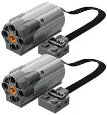 2 Lego Power Functions M-Motors  (technic,car,truck,tank,crane,steering,loader)