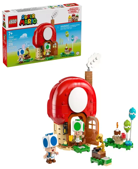 LEGO Super Mario Party at Toad’s House Kids Toy 72041, 276 Pieces