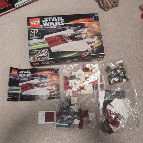 LEGO Star Wars A-Wing Fighter 6207 Complete W/ Minifigs OPEN BOX & Instructions!