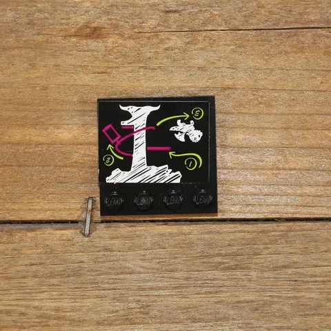 LEGO Elves Black Tile Modified 4x4 Chalk Board Tree Dragon Sticker 6179pb191