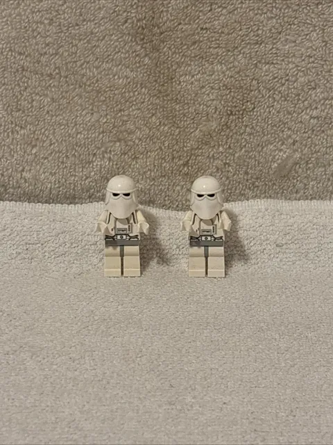 Lego Star Wars Minifigures -  Imperial Snowtrooper 4483 sw0101 X 2 FREE SHIP