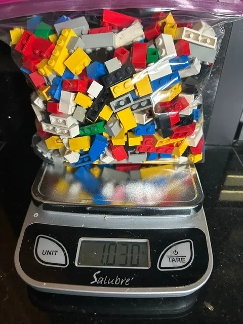 LEGO 1 Pound Bricks - 1 Lb - Assorted Colors Styles Vintage Bulk Lot