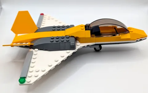 Lego Jet Plane Yellow Fin 9in X 7in